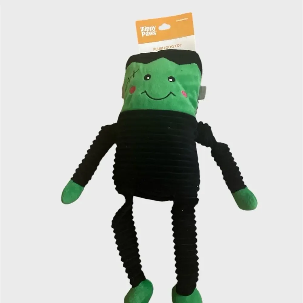Halloween Frankenstein Plush Squeaky Toy Dog
